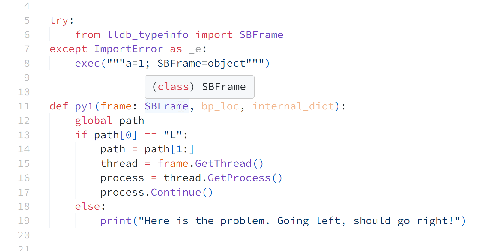 Pylance inline doc